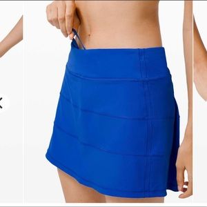Royal Blue lululemon pace rival skirt